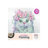Load image into Gallery viewer, Jewels &amp; Gems Cat Painting On Canvas - 30cm x 30cm x 1.5cm
