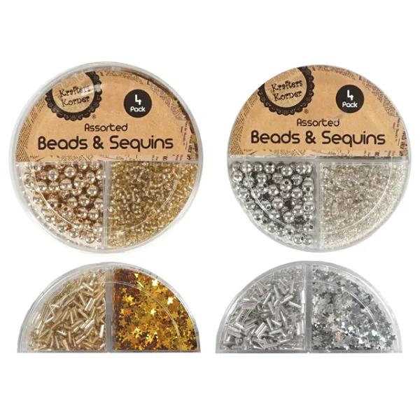 Craft Beads & Sequins Set