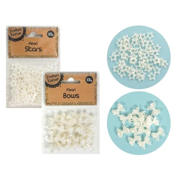 Craft Pearl Bow Star - 15g
