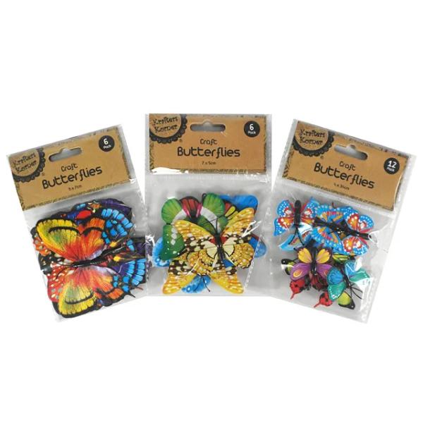 Assorted Craft Butterflies