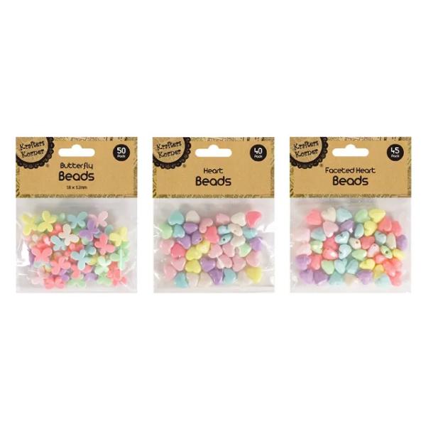 Mix Pastel Shaped Beads