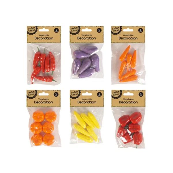 6 Vegetable Decorations
