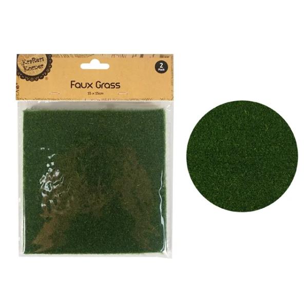 2 Pack Craft Faux Grass - 15cm