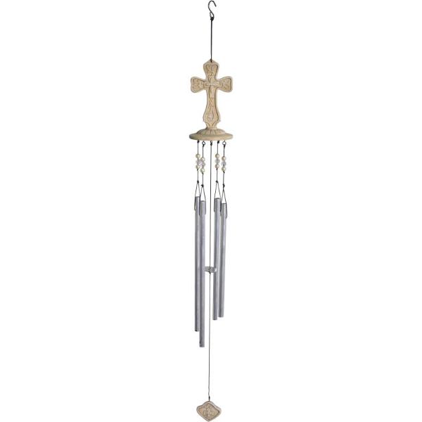 Memorial Cross Wind Chime - 74cm