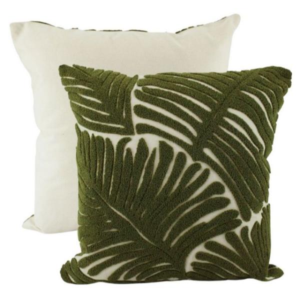 Green Good Leaf Cushion - 45cm x 45cm