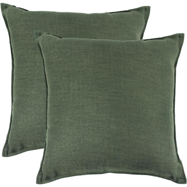 Olive Linen Cushion - 45x45cm