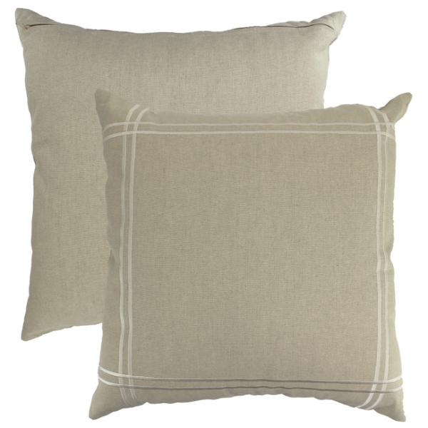 Beige Gizmo Linen Cushion - 50cm x 50cm