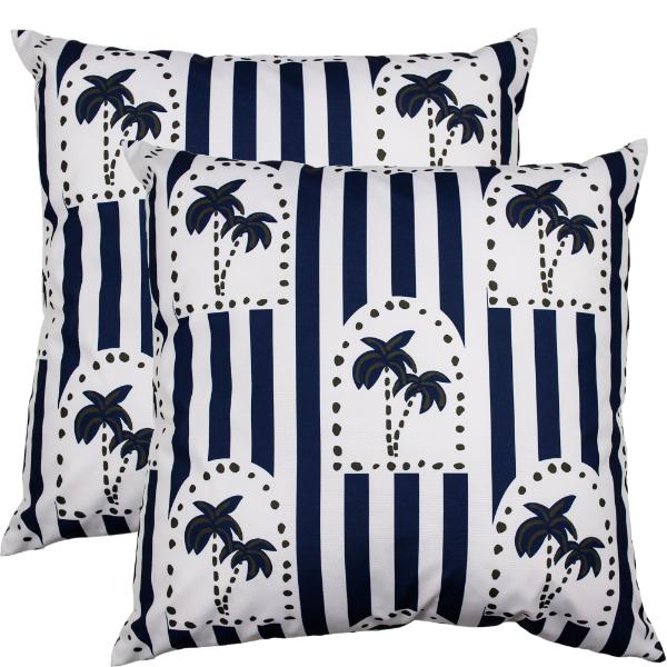 Navy Haven Outdoor Cushion - 50x50cm