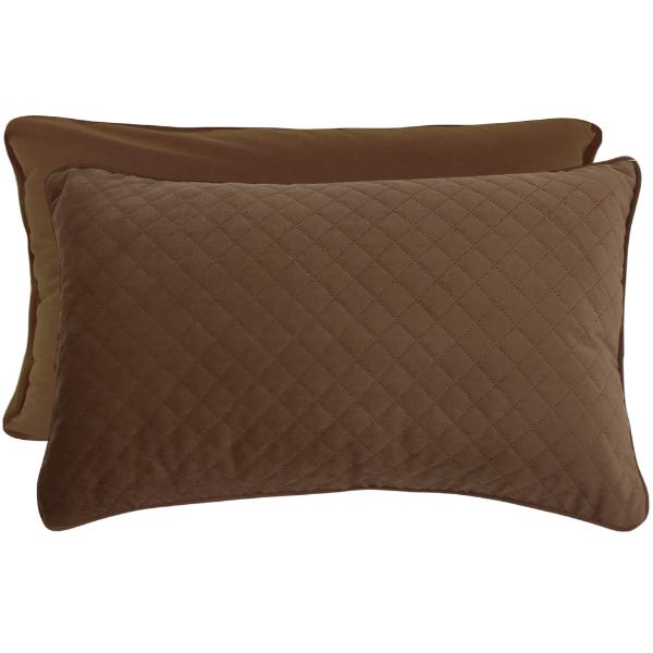 Mocha Diamond Velvet Cushion - 30x50cm