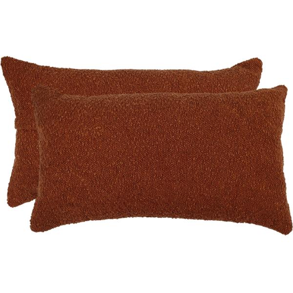 Rust Chenille Cushion - 30x50cm