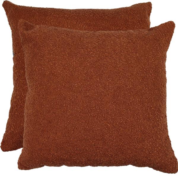 Rust Chenille Cushion - 50x50cm