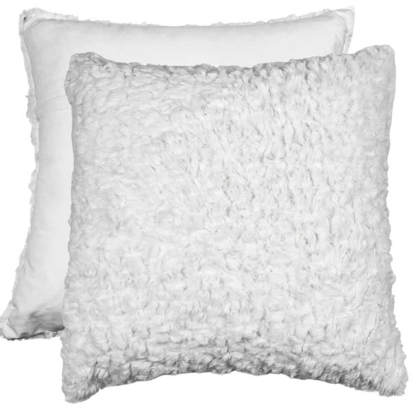 White Fluffy Cushion - 50x50cm