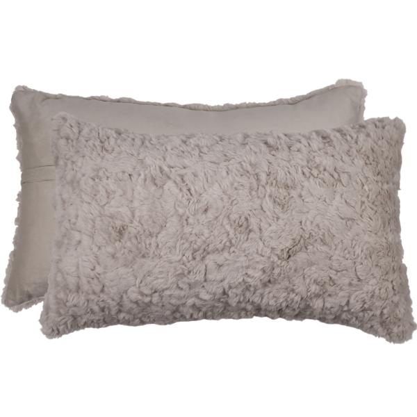Beige Fluffy Cushion - 30x50cm