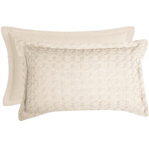 Taupe Coin Eco Cushion - 50x30cm