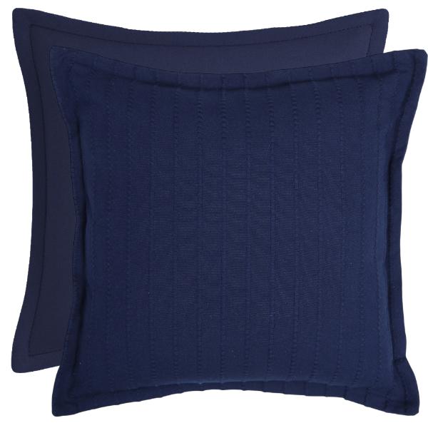 Navy Dobby Eco Cushion - 50x50cm