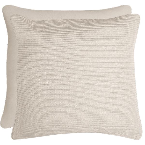 Taupe Ribbed Eco Cushion - 50x50cm