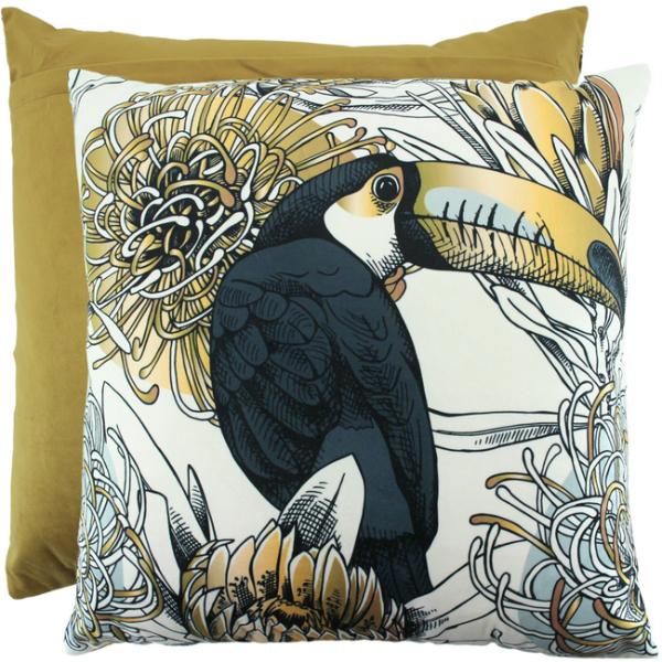 Toucan Do It Velvet Cushion =- 50cm x 50cm
