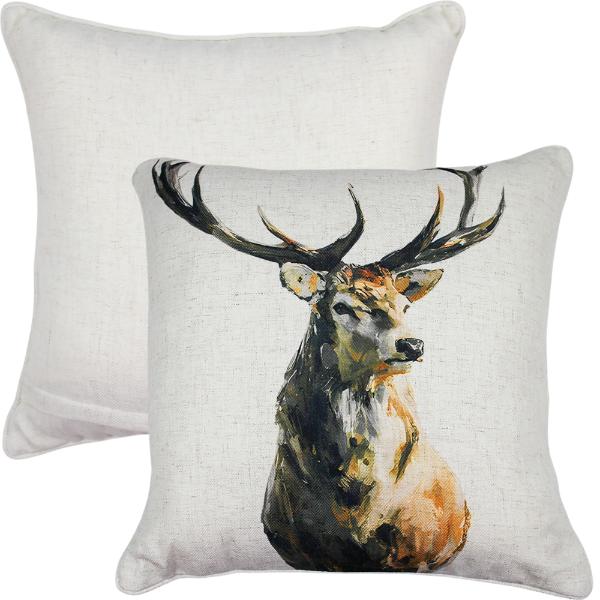 Stag Night Cushion - 50x50cm