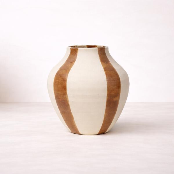 Roma Stripe Ceramic Vessel - 26cm