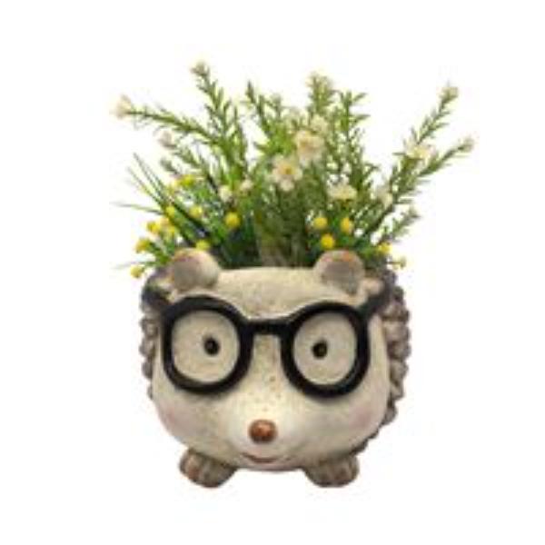 Resin Hedgehog Planter 33x26cm