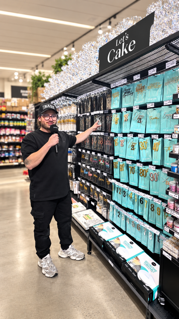 The cake decorating aisle