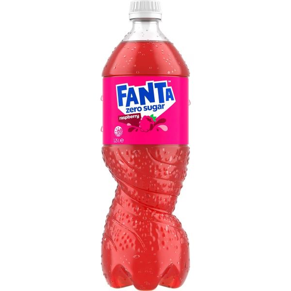 Raspberry Fanta Soft Drink Bottle - 1.25L