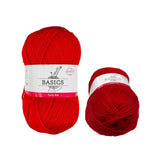 Load image into Gallery viewer, Footy Red Basic Super Blend Yarn - 100g
