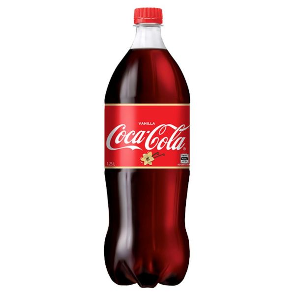 Vanilla Coca Cola Soft Drink Bottle - 1.25L