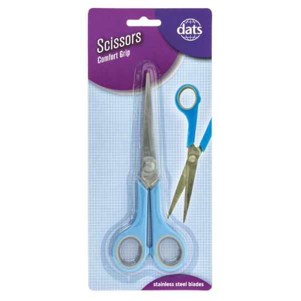 Rubber Comfort Grip Scissors - 17.5cm