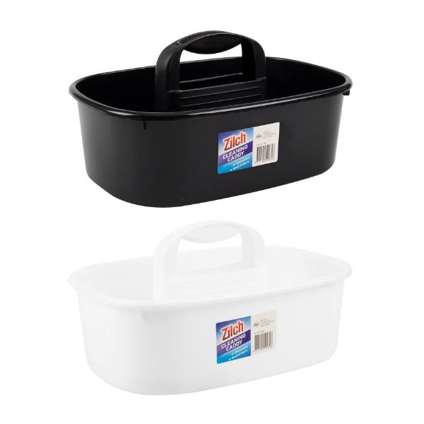 Black Or White Cleaning Caddy - 35cm x 25cm x 11cm