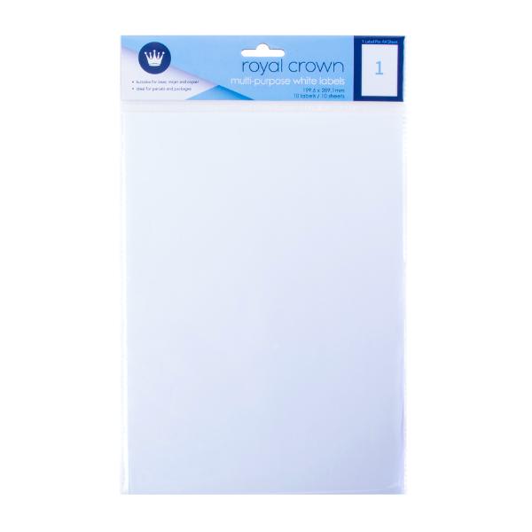 10 Pack A4 White Multi Purpose Labels | The Base Warehouse