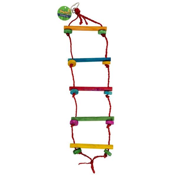 Tweets Bird Rope Ladder Swing Toy