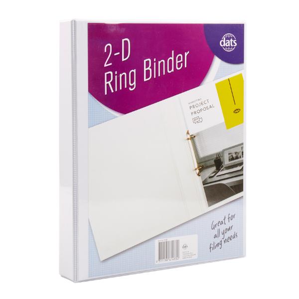 2D A4 White Ring Binder Insert