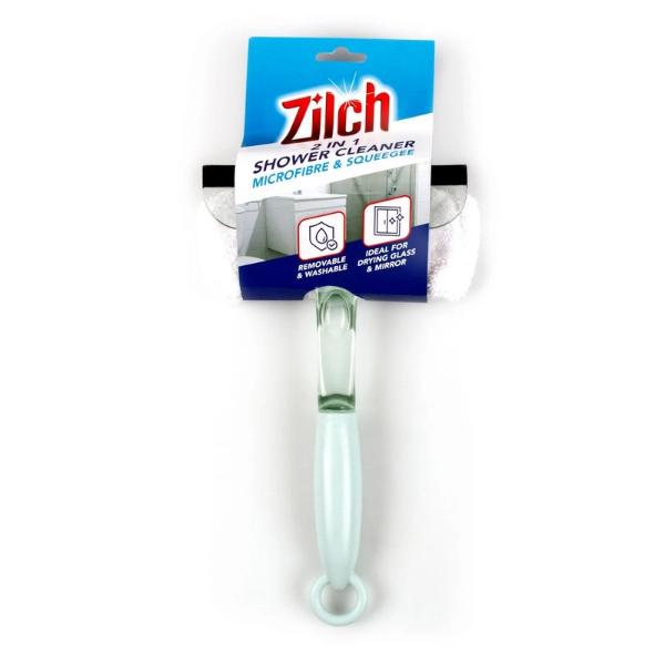2 In 1 Zilch Microfibre & Squeegee Shower Cleaner