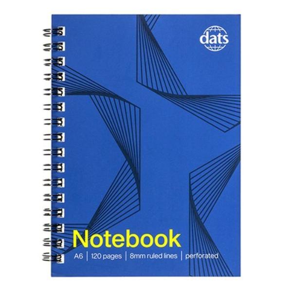 Blue A6 Basic Card Cover Notebook - 120 Pages