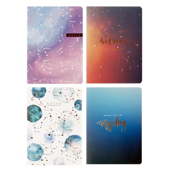 Assorted Cover Card Cover A5 Notebook - 96 Pages