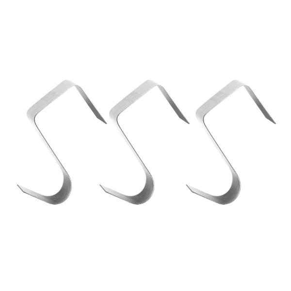 3 Pack Silver Christmas Wreath Hanger