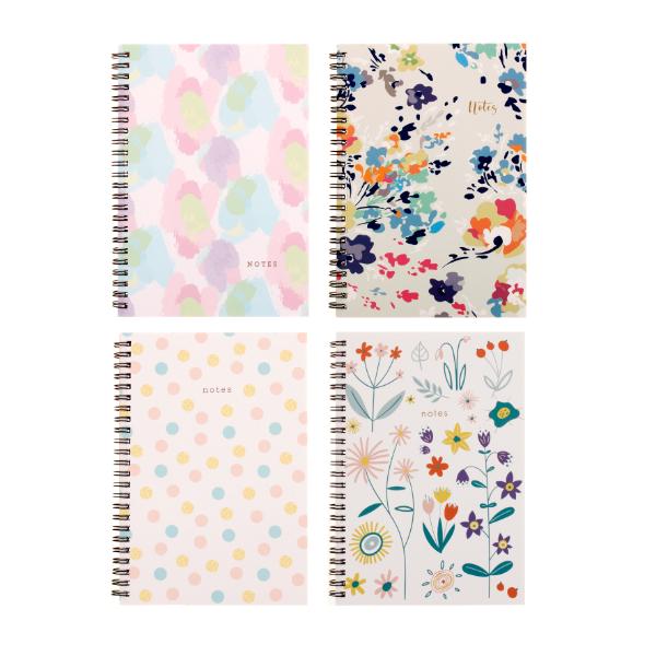 Spiral Card Cover A5 Notebook - 120 Pages