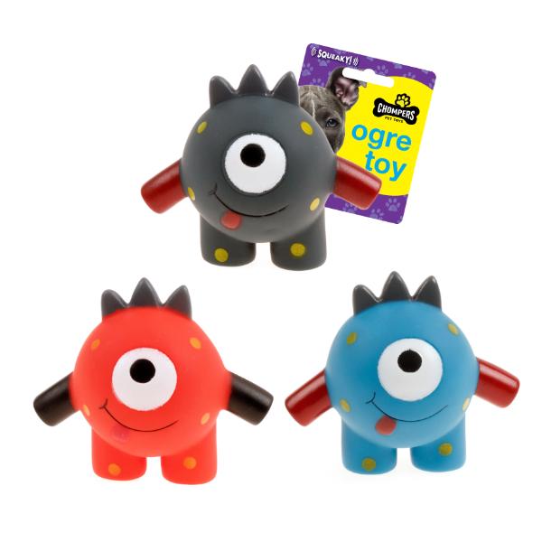 Squeaky Monster Dog Toy - 11cm