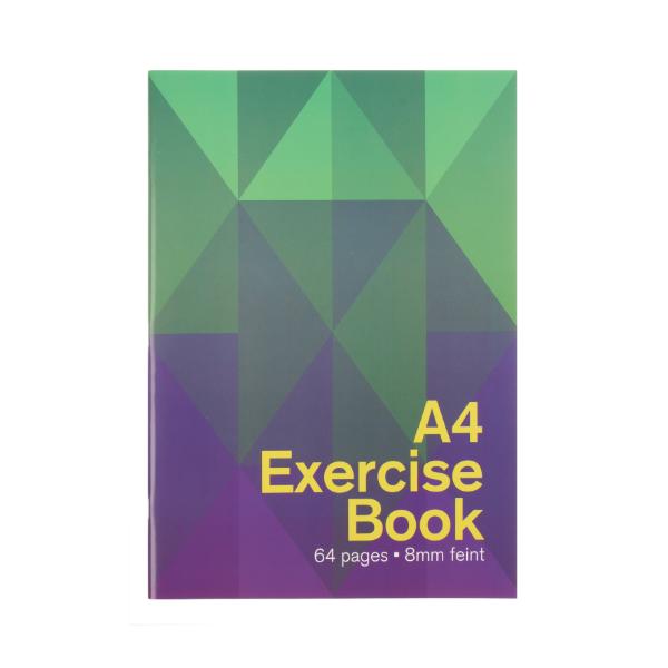 0.8 Ruled A4 Exercise Book - 64 Pages