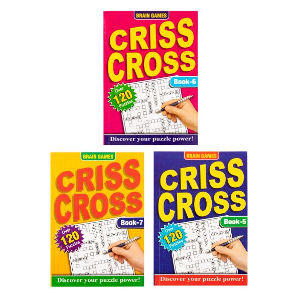 A5 Book Criss Cross Brain Games - 144 Pages