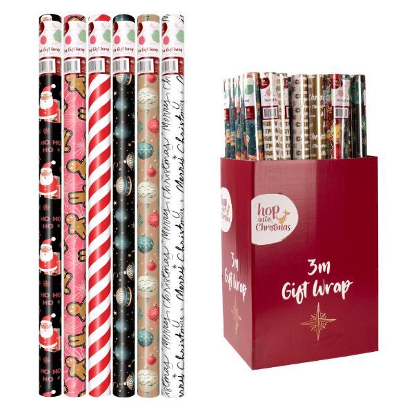 Christmas Assorted Gift Wraps - 300cm