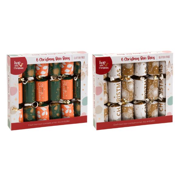 6 Pack Christmas Bon Bons - 22cm x 4cm