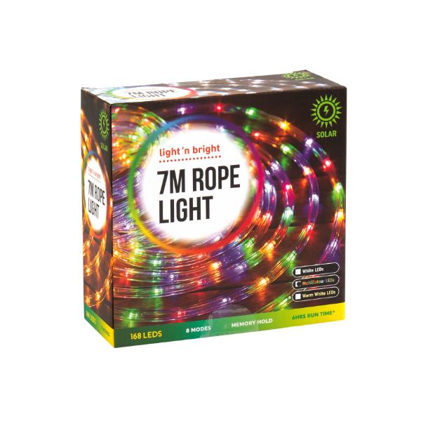 168 Multicolour Led Rope Lights - 700cm