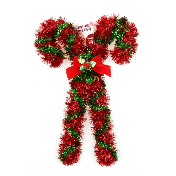 Christmas Tinsel Canes - 37cm