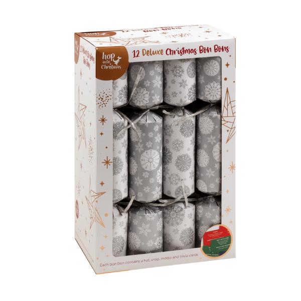 12 Pack Deluxe Christmas Bon Bons - 30cm x 5cm