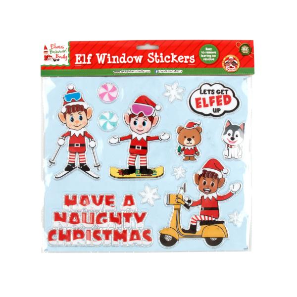 Elf Window Stickers