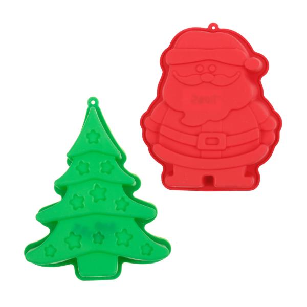Christmas Cake Mould Silicone - 13cm x 13cm x 3.5cm