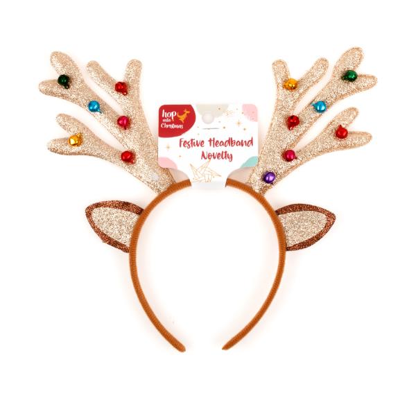 Christmas Novelty Headband With Ears