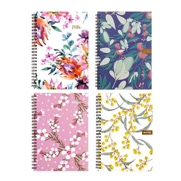 Floral Spiral A5 Notebook